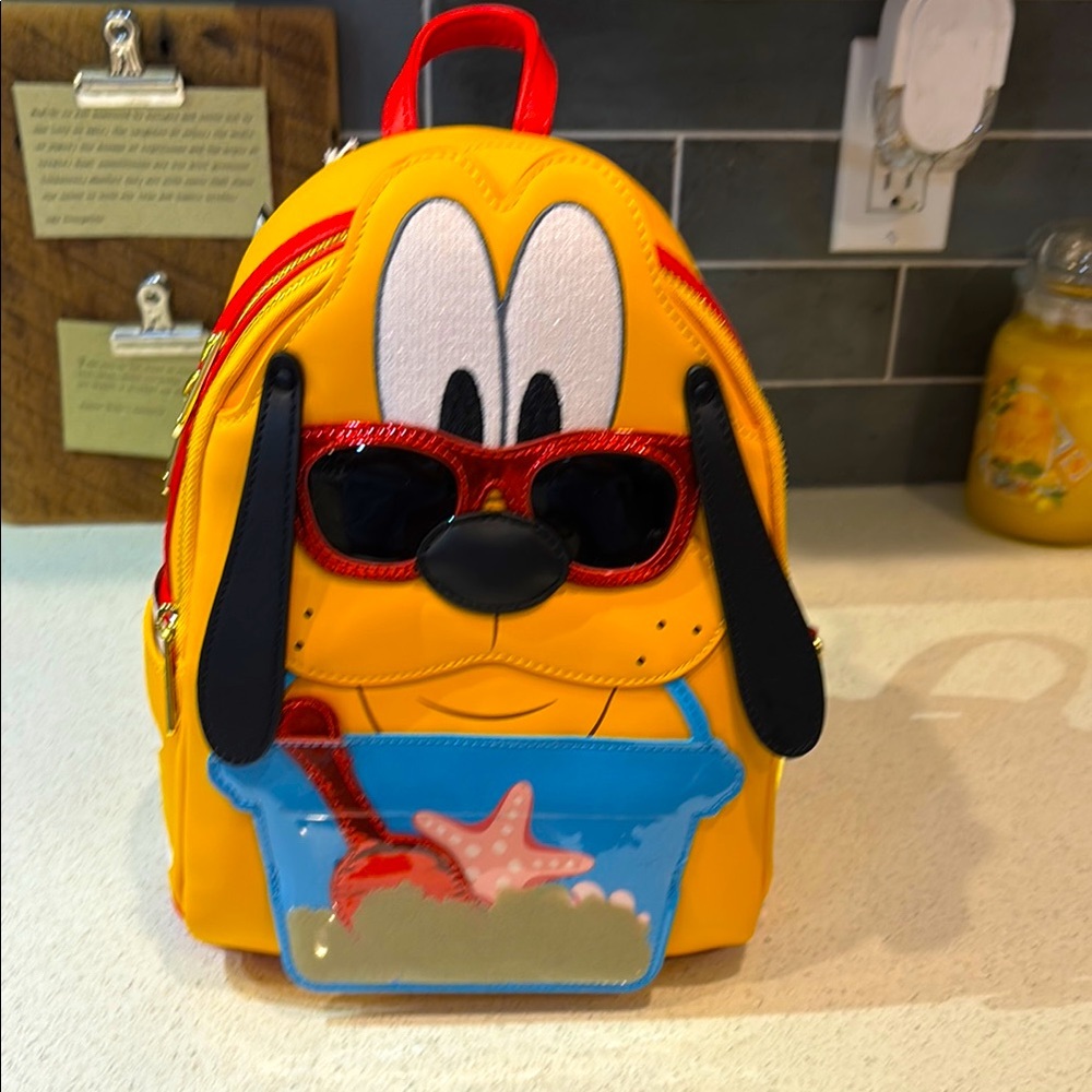 Pluto Summer Beach Loungefly Backpack NWT
